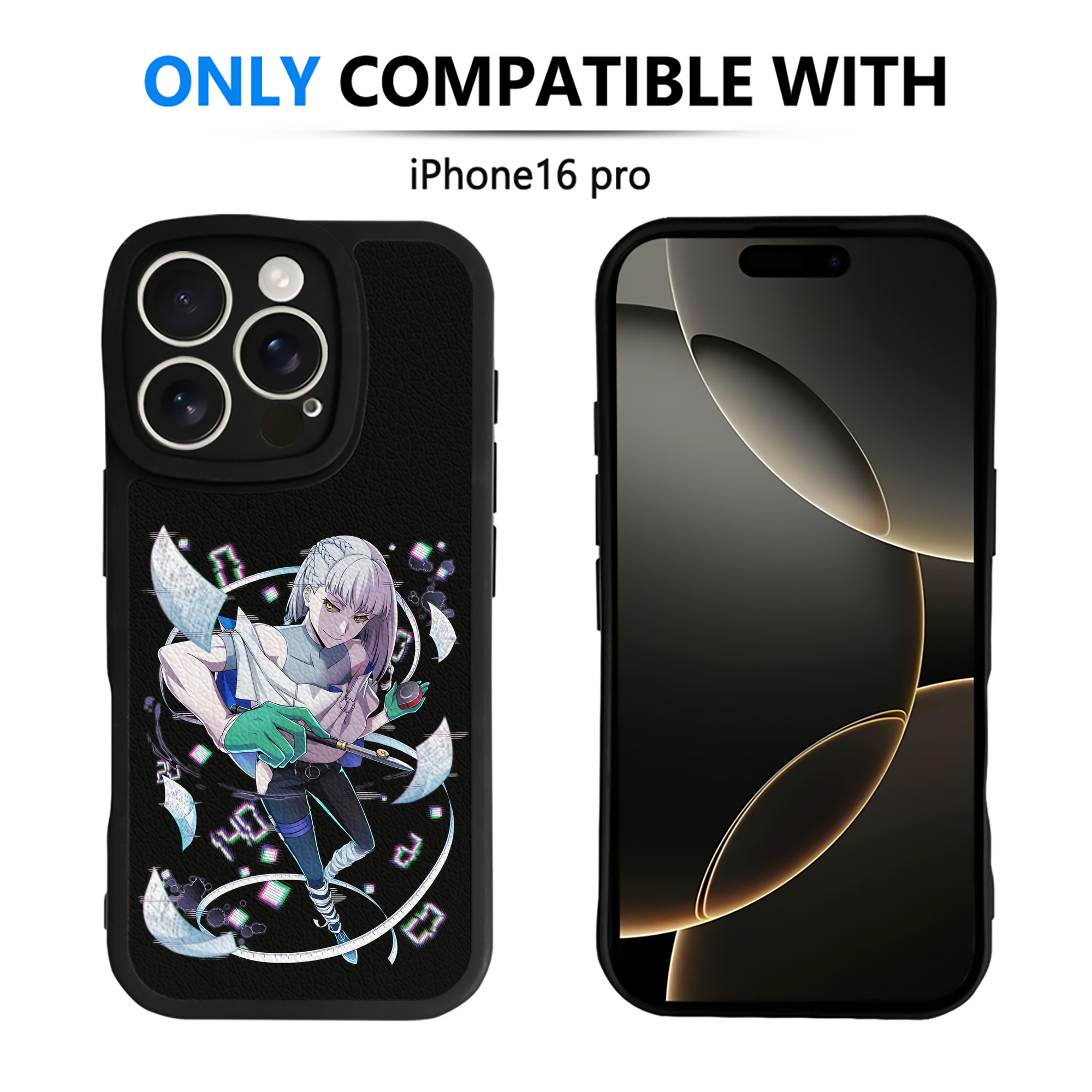 （画像用） 文豪ストレイドッグス Bungo Stray Dogs 【iPhone 16シリーズ対応】シリコンスマホケース（レザー調） 材質：シリコン